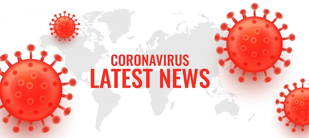 Dernières nouvelles sur la nouvelle bannière du concept du coronavirus Covid-19