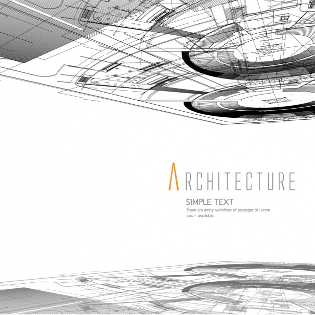 Vecteur gratuit design architecture d'arrière-plan