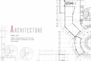 Vecteur gratuit design architecture d'arrière-plan