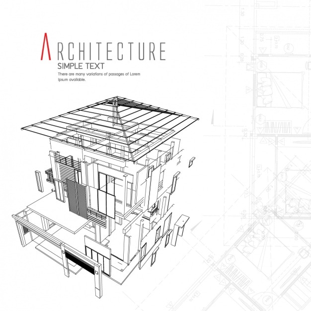 Vecteur gratuit design architecture d'arrière-plan