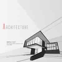 Vecteur gratuit design architecture d'arrière-plan