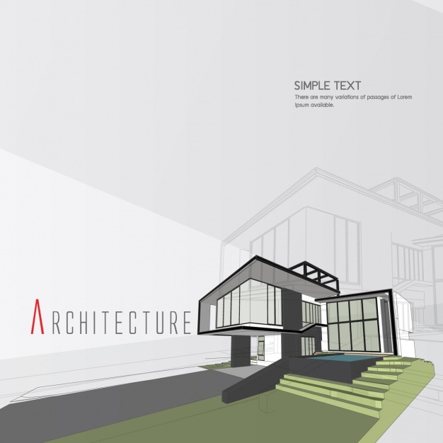 Vecteur gratuit design architecture d'arrière-plan