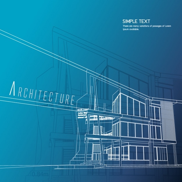 Vecteur gratuit design architecture d'arrière-plan