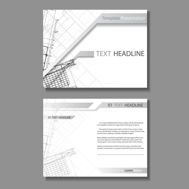 Vecteur gratuit design architecture brochure
