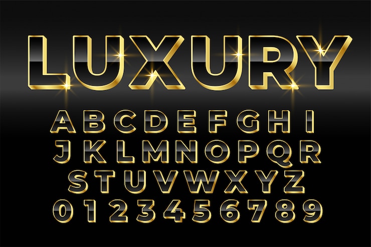 Vecteur gratuit design d'effet de texte de style 3d doré de luxe premium
