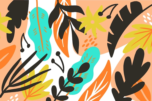 Vecteur gratuit design floral abstrait floral