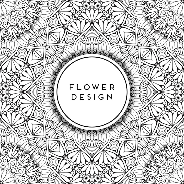 Vecteur gratuit design floral ornemental