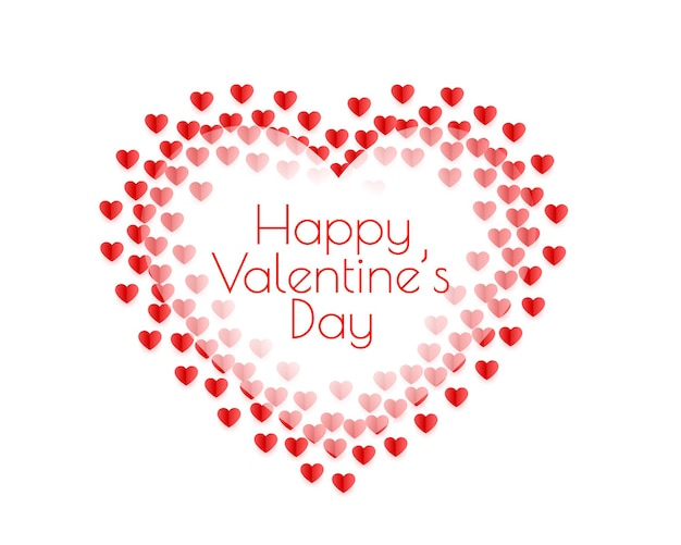 Design de fond coeurs décoratifs saint valentin