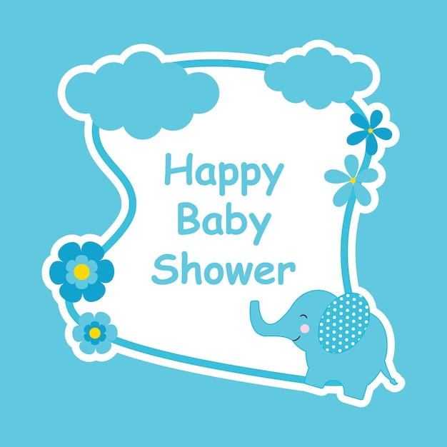 Design De Fond De Douche De Bébé