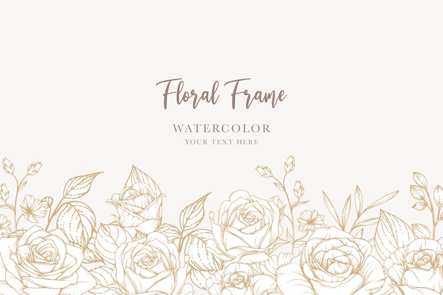 Vecteur gratuit design de fond floral dessiné à la main