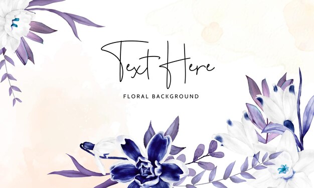 Vecteur gratuit design de fond floral élégant dessiné à la main