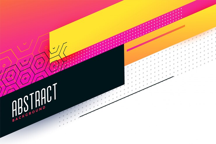 Vecteur gratuit design de fond géométrique abstrait coloré