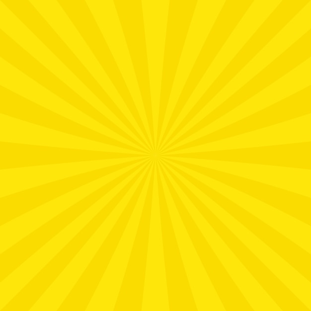 Design de fond jaune sunburst