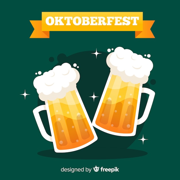 Vecteur gratuit design de fond oktoberfest