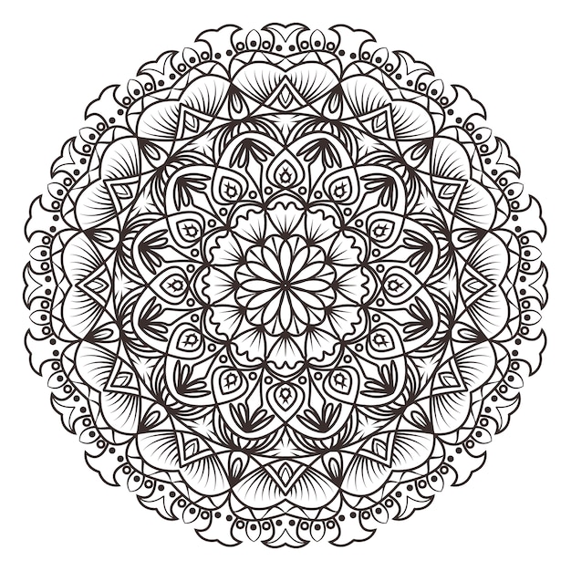 Vecteur gratuit design de mandala ornemental