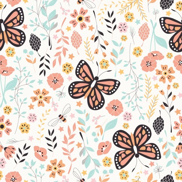 Design Pattern Floral