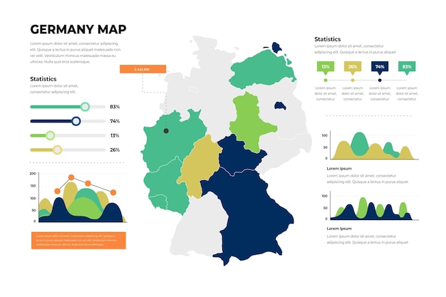 Design Plat Allemagne Carte Infographique