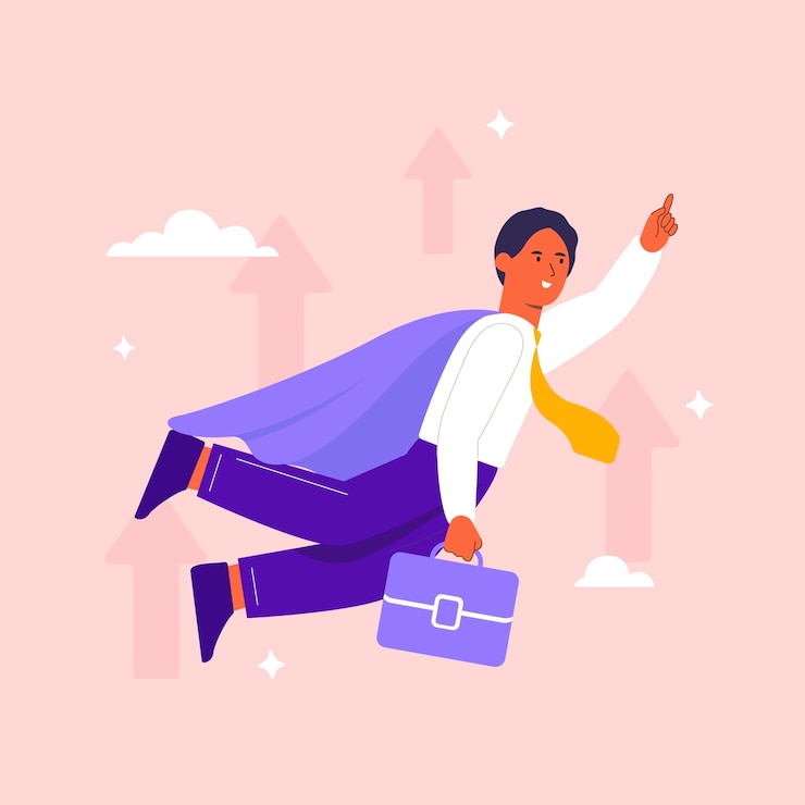 Vecteur gratuit design plat aller plus loin illustration