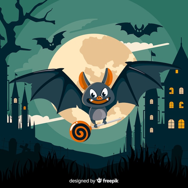 Design Plat De Batte De Halloween Volant