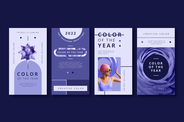 Design plat collection d'histoires très péri instagram