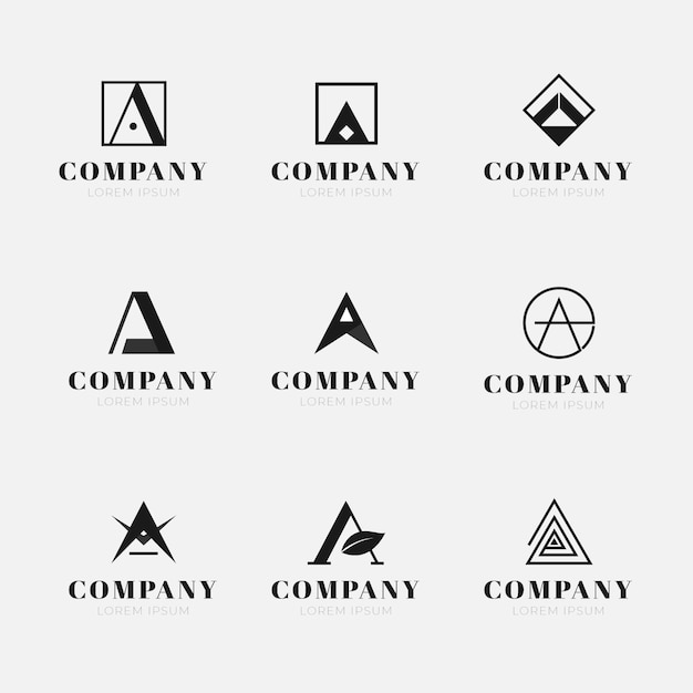 Design Plat Une Collection De Logo