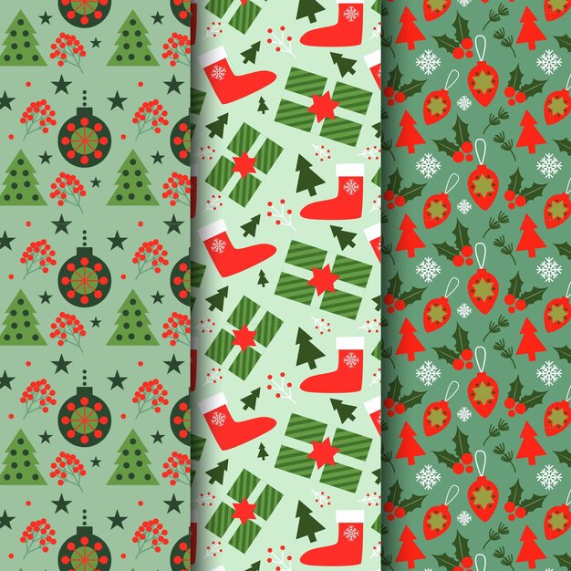 Design plat de collection de modèle de Noël