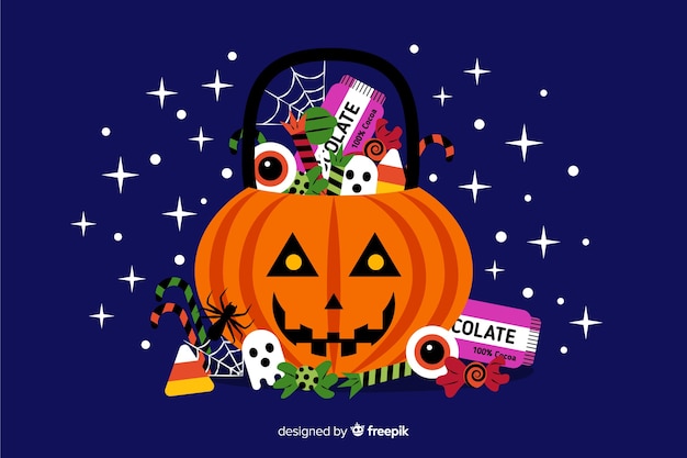 Design plat décoratif de fond halloween