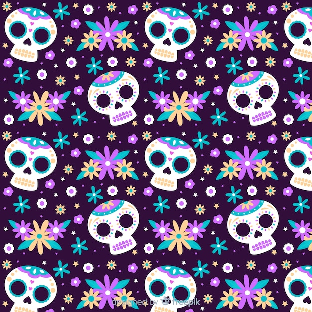 Design plat du modèle dia de muertos