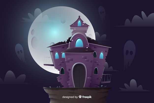 Design plat de fond d'halloween