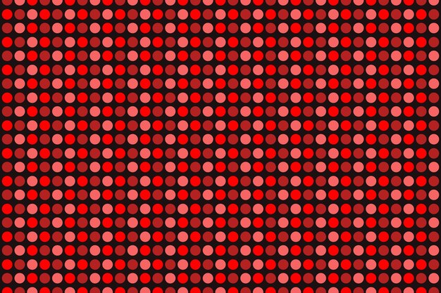 Design plat fond rouge à pois