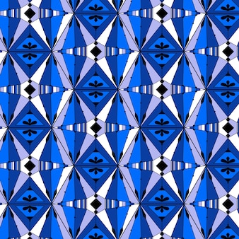 Design plat motif bleu art déco