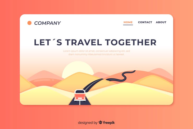 Vecteur gratuit design plat de page de destination