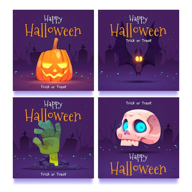 Design Plat Des Publications Instagram D'halloween