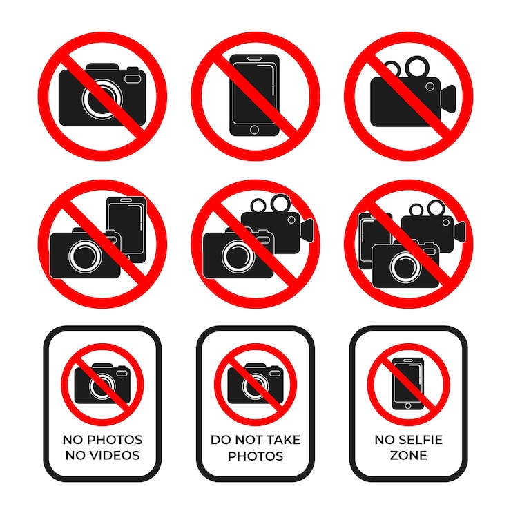 Vecteur gratuit design plat sans signe photo