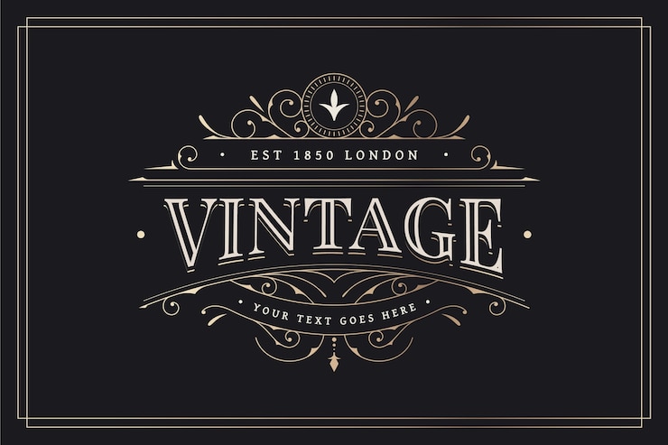 Vecteur gratuit design vintage avec décorations ornementales