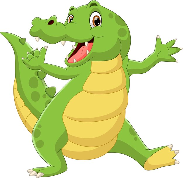 Dessin Anime Mignon Bebe Crocodile Vecteur Premium Dessin Anime Mignon Bebe Crocodile Vecteur Premium