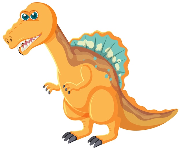 Vecteur gratuit dessin animé mignon dinosaure spinosaurus