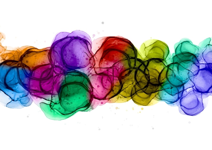 Vecteur gratuit dessin d'arrière-plan à l'aquarelle peint à la main dans les couleurs de l'arc-en-ciel
