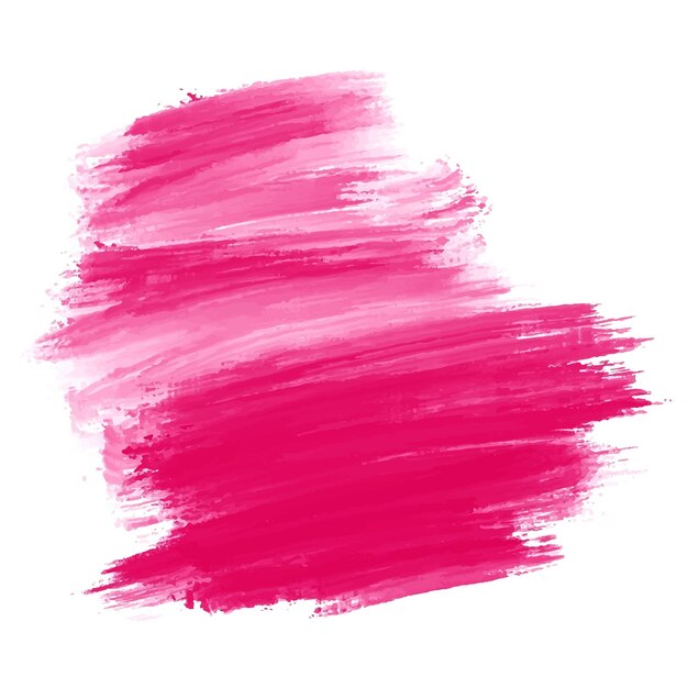 Dessin de coup de pinceau rose dessiné à la main