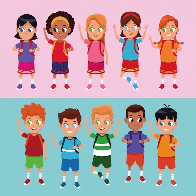 Dessins scolaires et filles