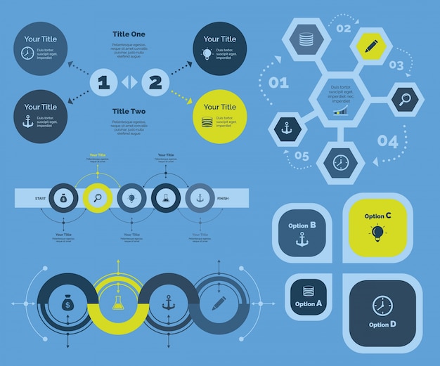 Vecteur gratuit diagramme de gestion