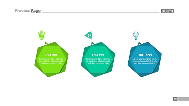 Diagramme D'infographie Avec Trois Options