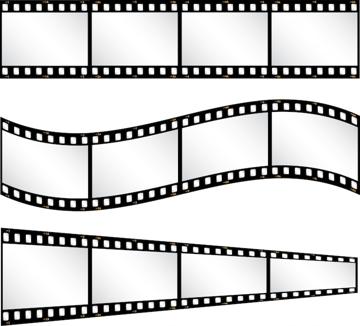 Vecteur gratuit différents fonds de film