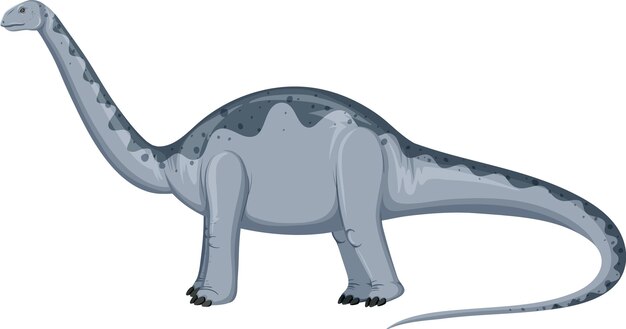 Dinosaure Aptosaurus sur fond blanc