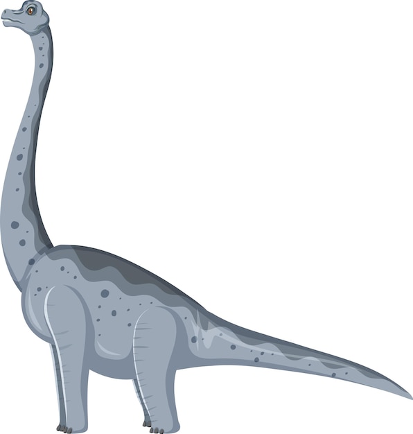 Dinosaure brachiosaure sur fond blanc