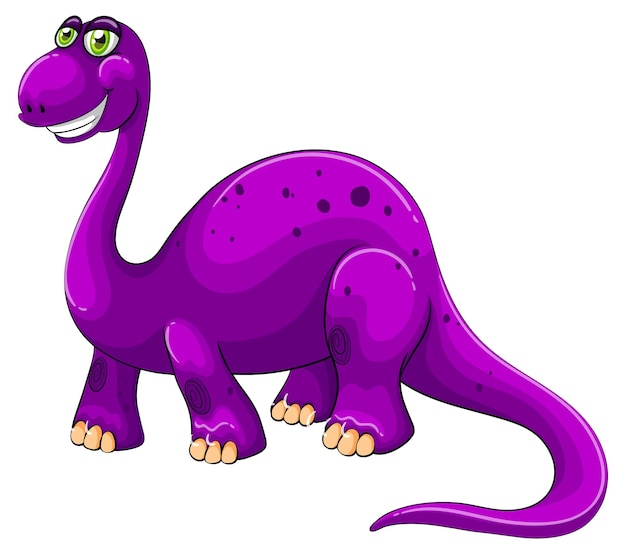 Dinosaure violet debout seul
