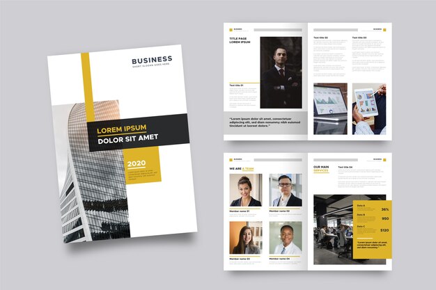 Disposition du modèle de brochure
