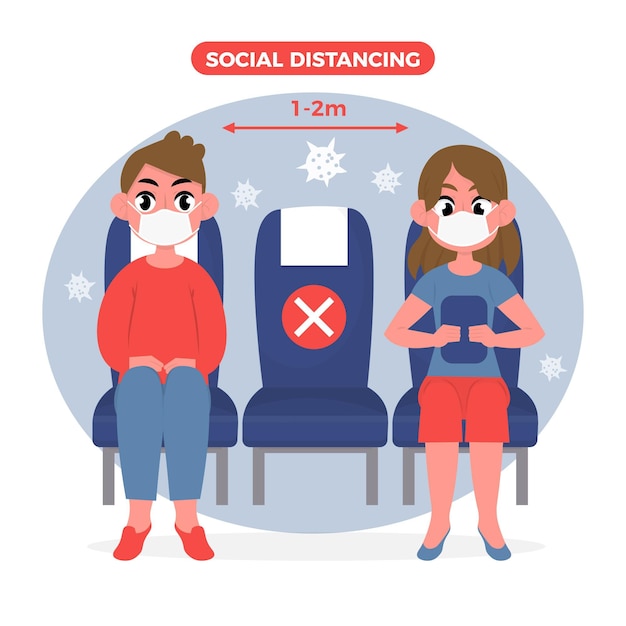 Distance Sociale Entre Les Passagers