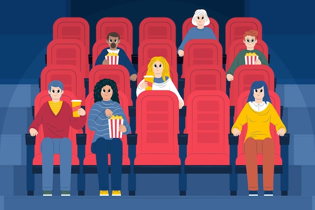 Distanciation sociale dans les salles de cinéma