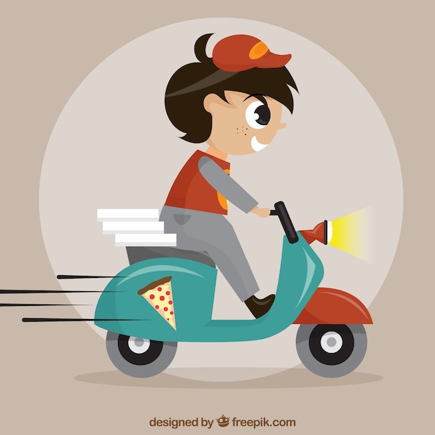 Distributeur De Pizza Chez Scooter